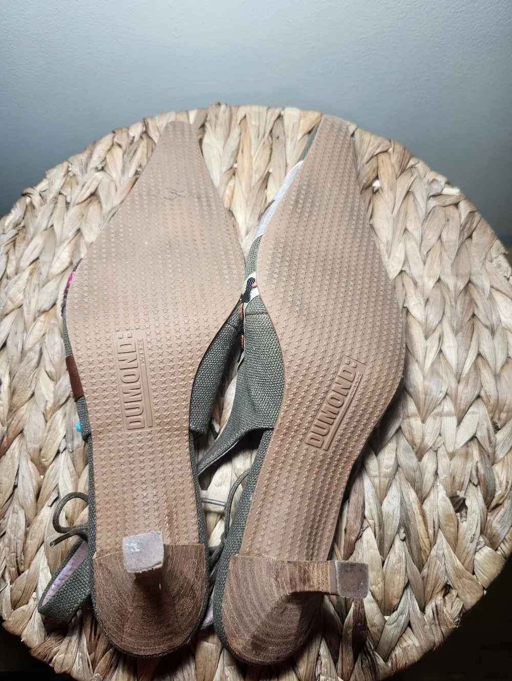 Dumond Patchwork Slingback Heels Size 8 Boho Y2K Embroidered Pointed Toe